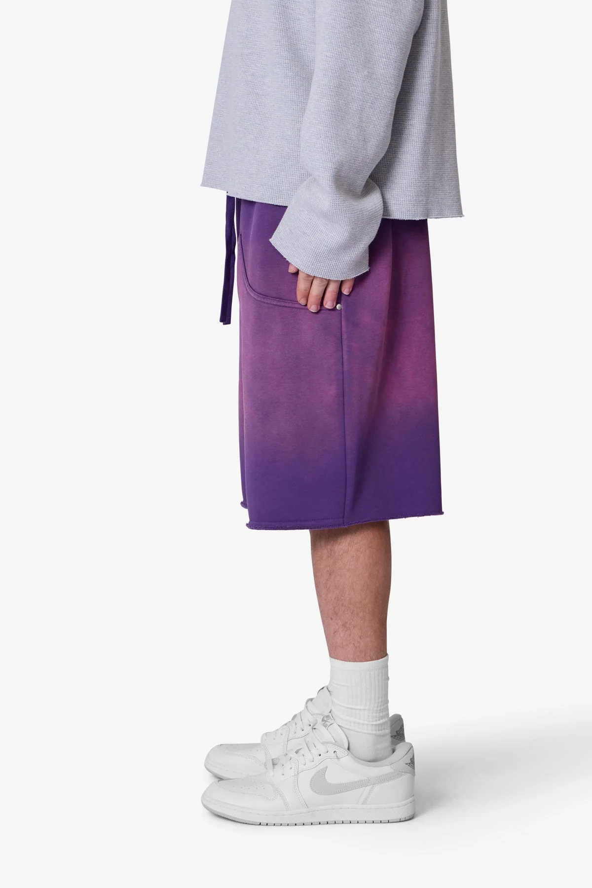 West Double Knee Sweatshorts - Purple