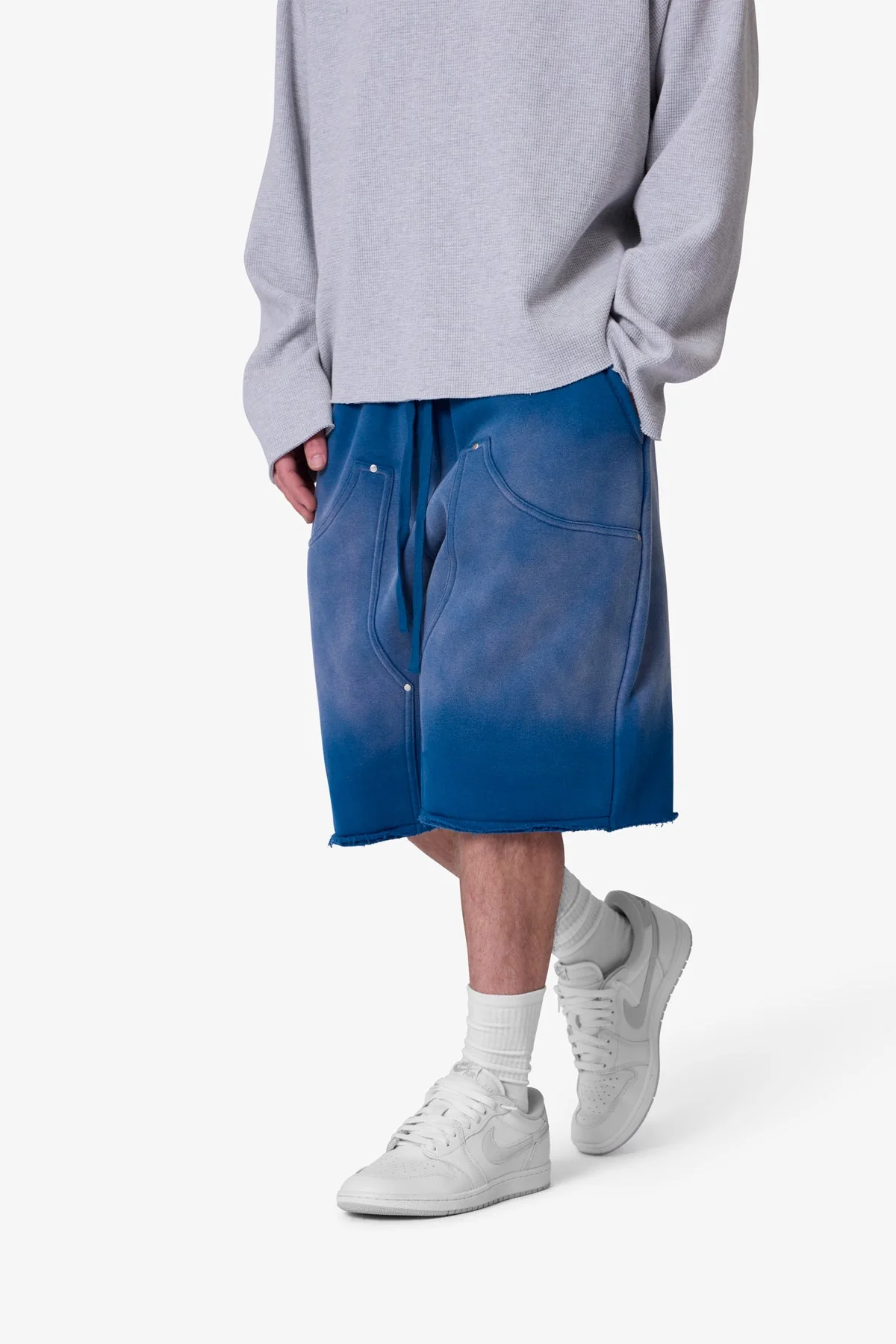 West Double Knee Sweatshorts - Blue