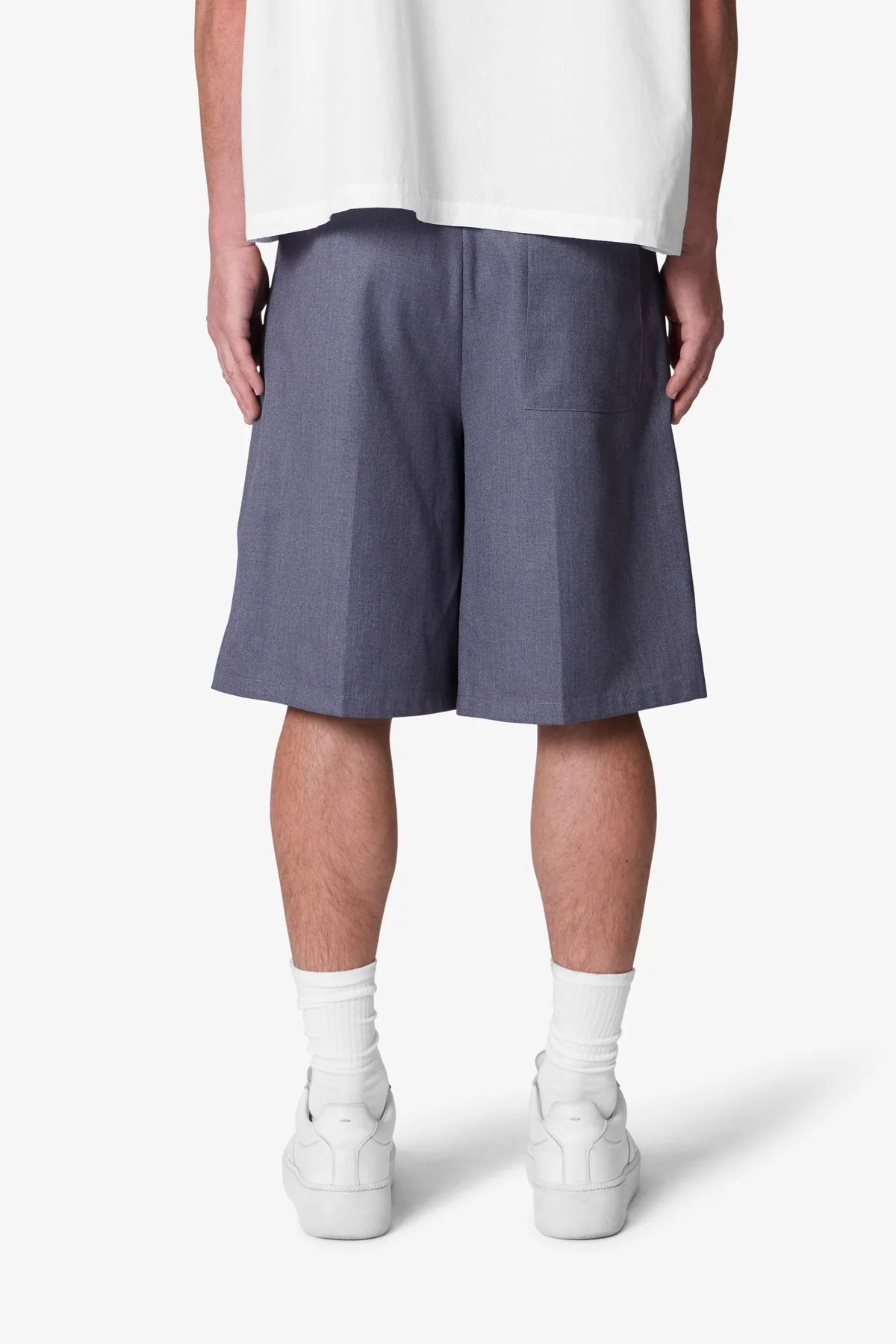 Big Pleated Shorts - Grey