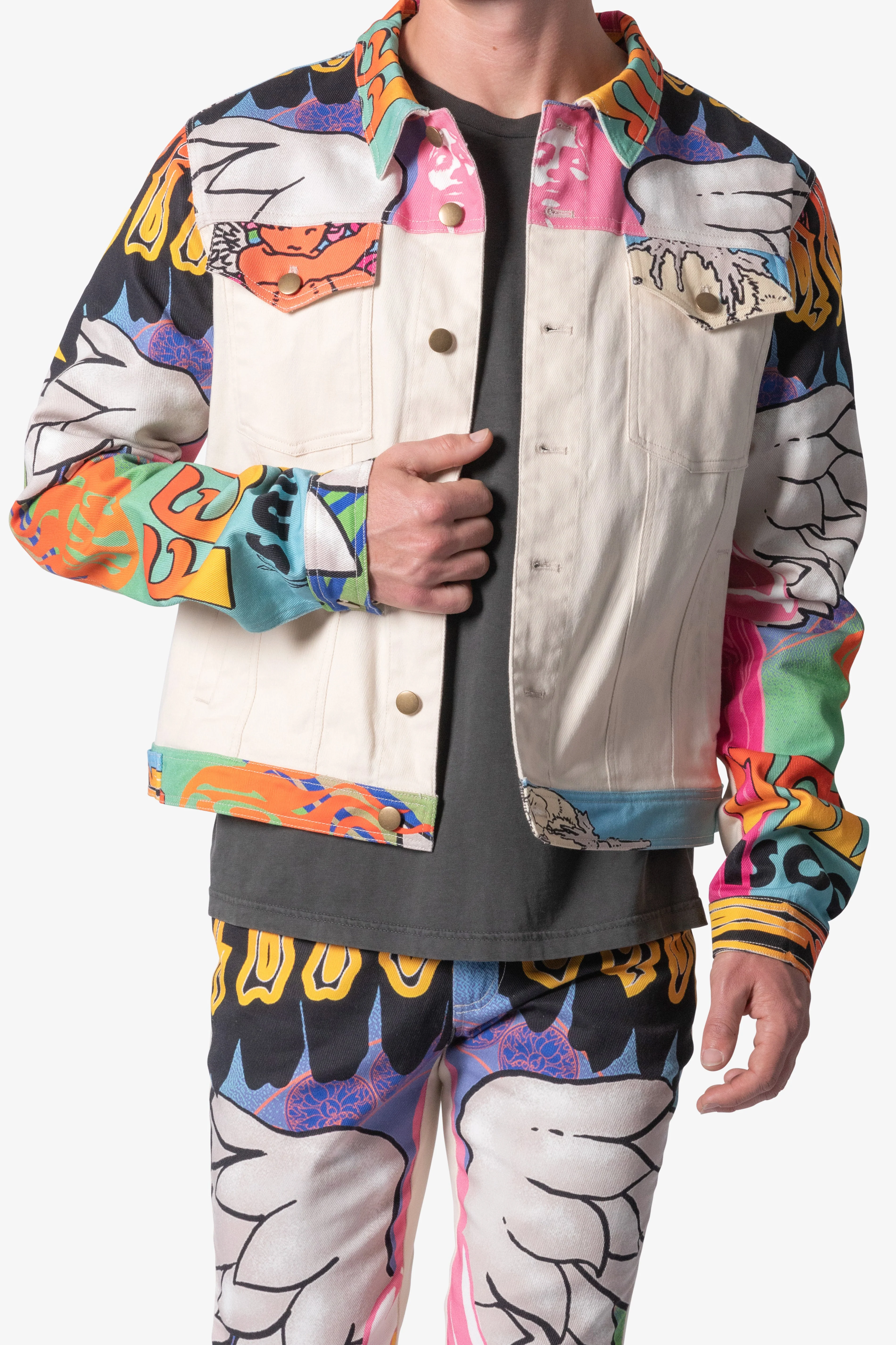 Festival Trucker Jacket - Multi