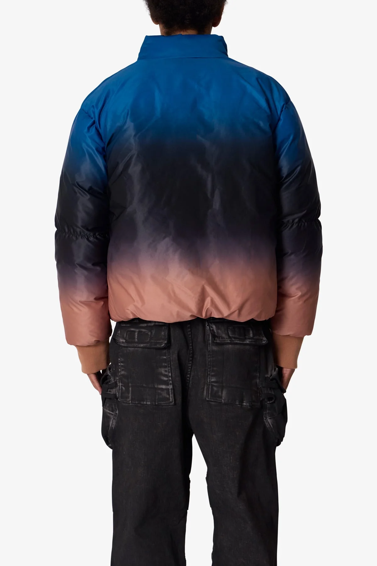 Jupiter Ombre Puffer Jacket - Blue/Pink