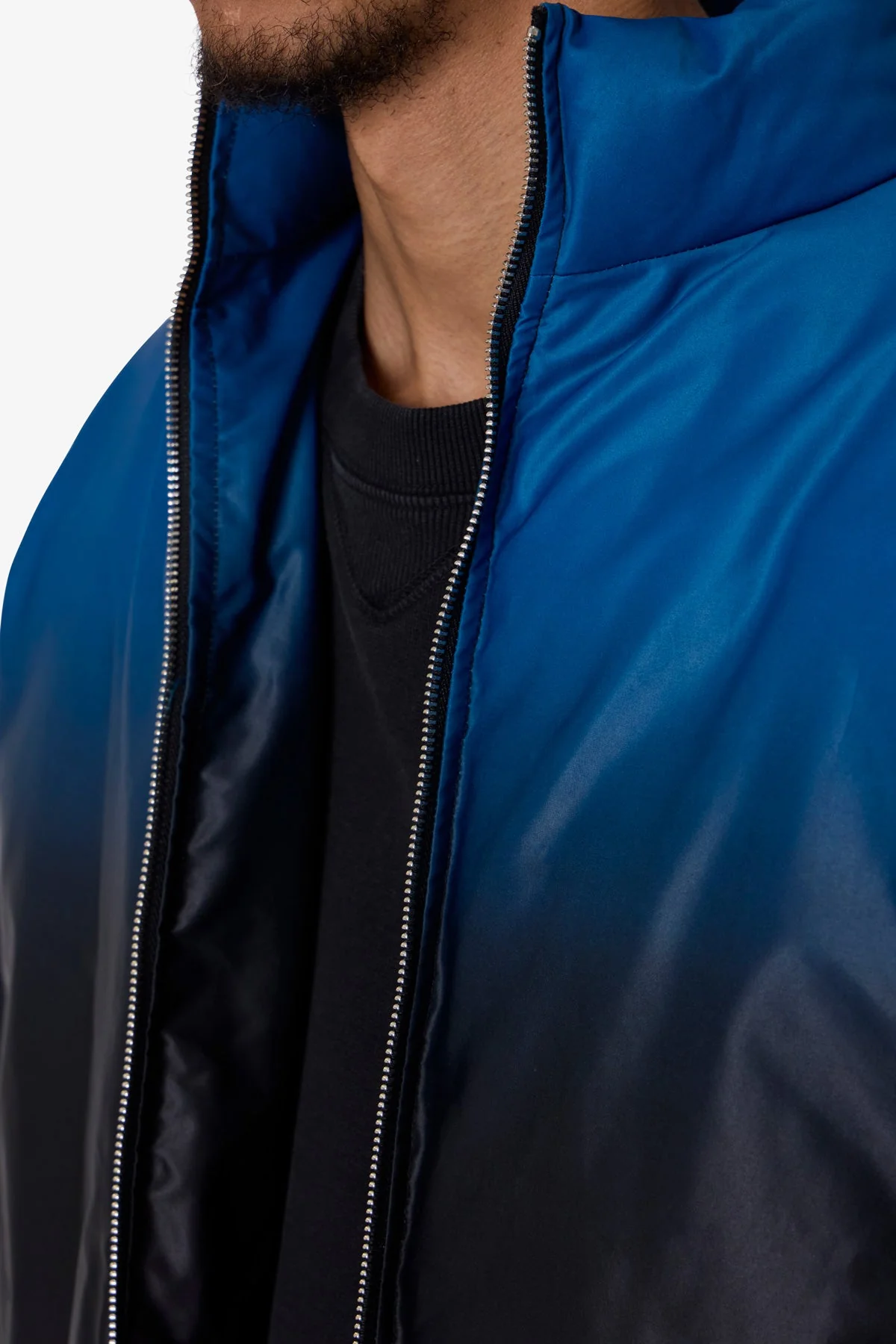 Jupiter Ombre Puffer Jacket - Blue/Pink