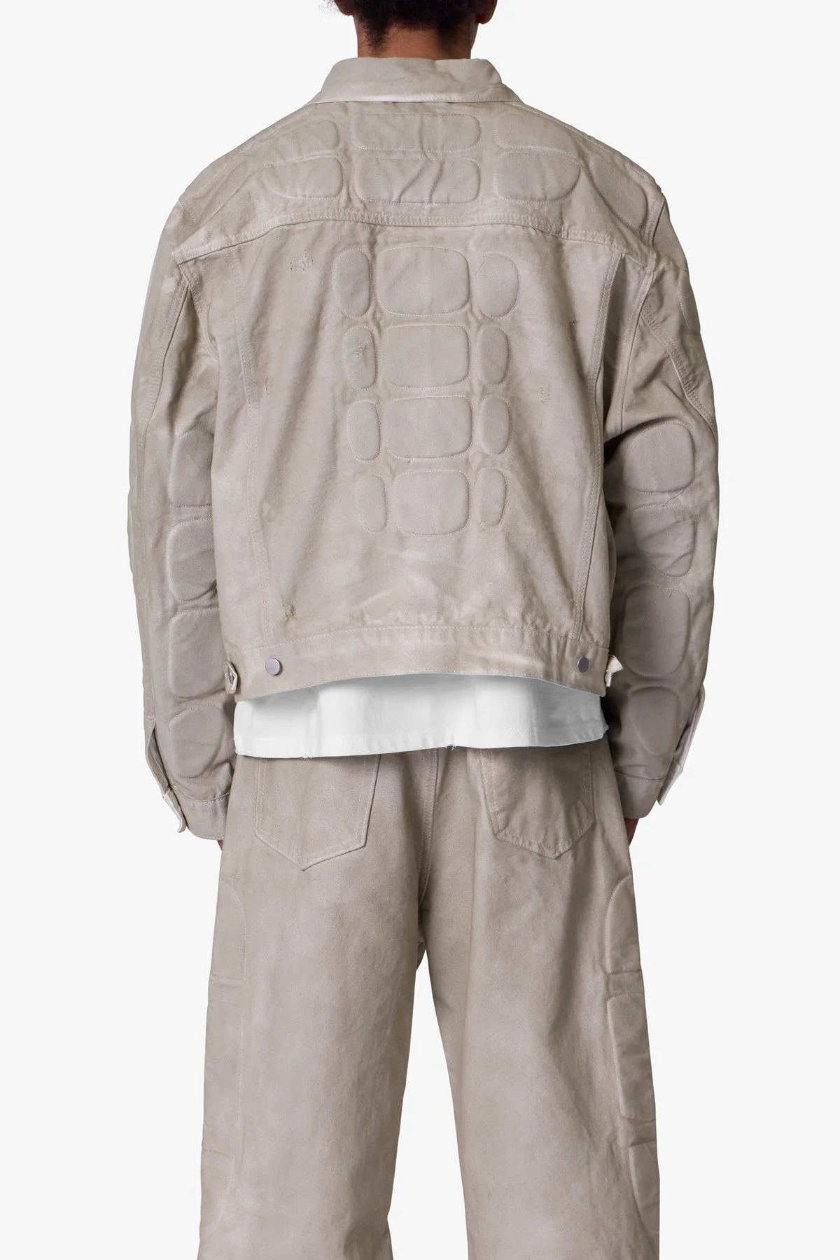 Moto Trucker Jacket - Off White