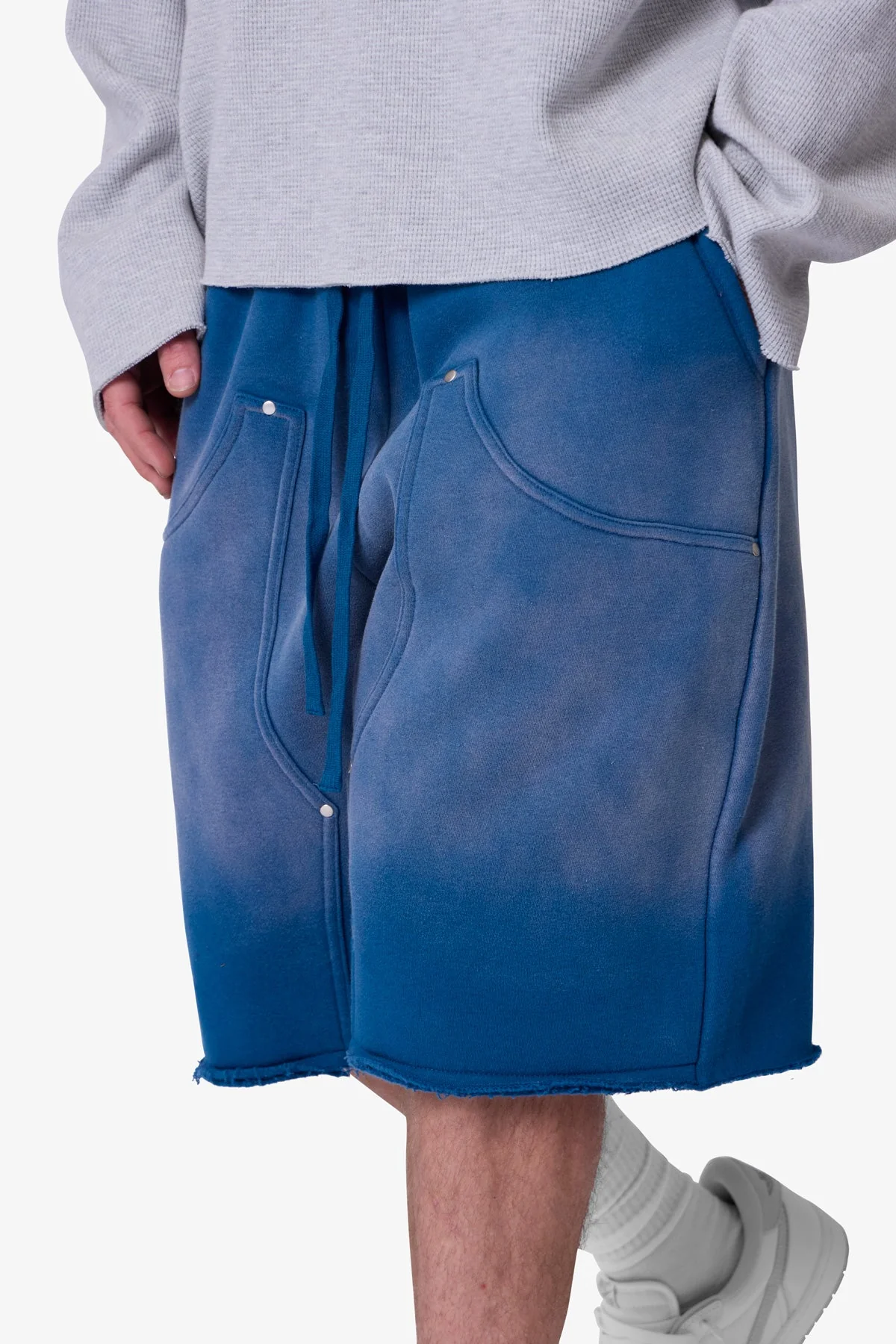 West Double Knee Sweatshorts - Blue
