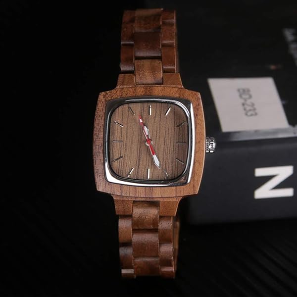 Wooden Watches Mens with Handmade Colorful Bamboo Wood Watch Analog Date Quartz Wooden Watch for Men Q1056 (sale by bulk)