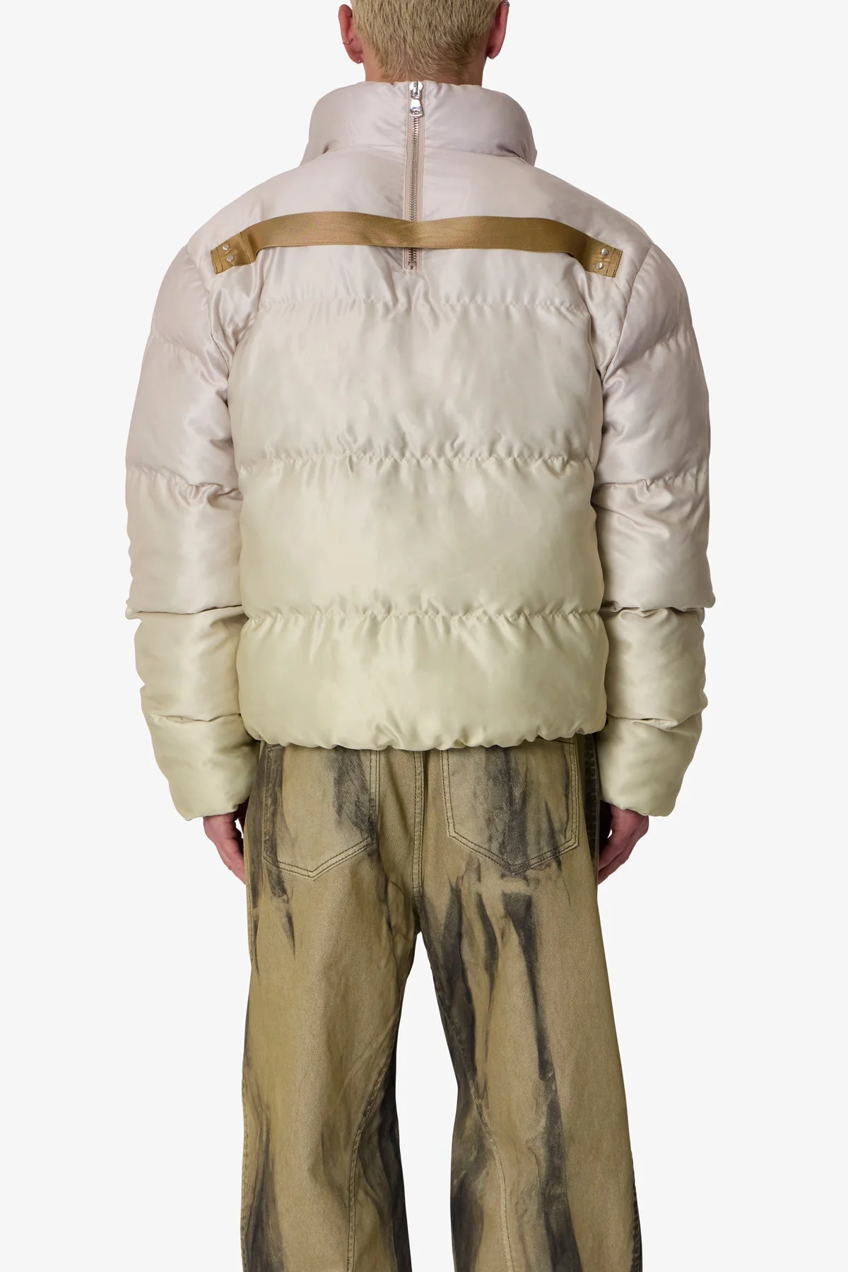 Ombre Puffer Jacket - Cream