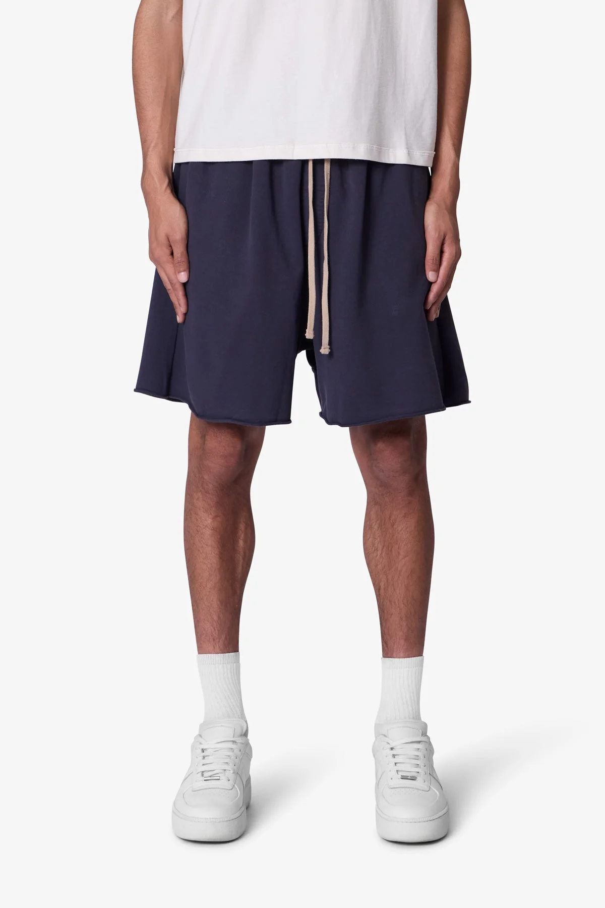 Oversized Sweatshorts - Washed Black