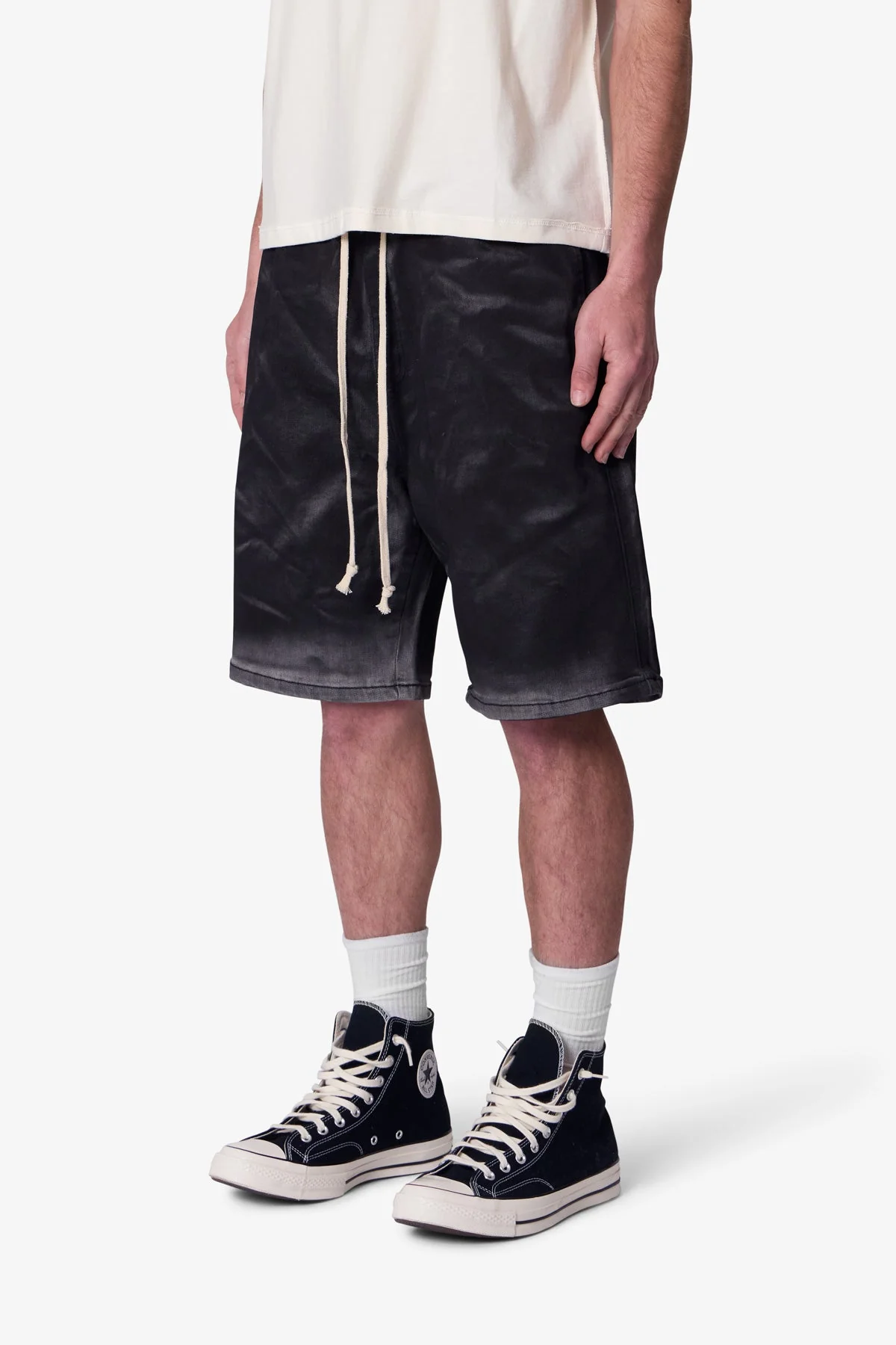 Stone Charred Shorts - Charcoal Grey