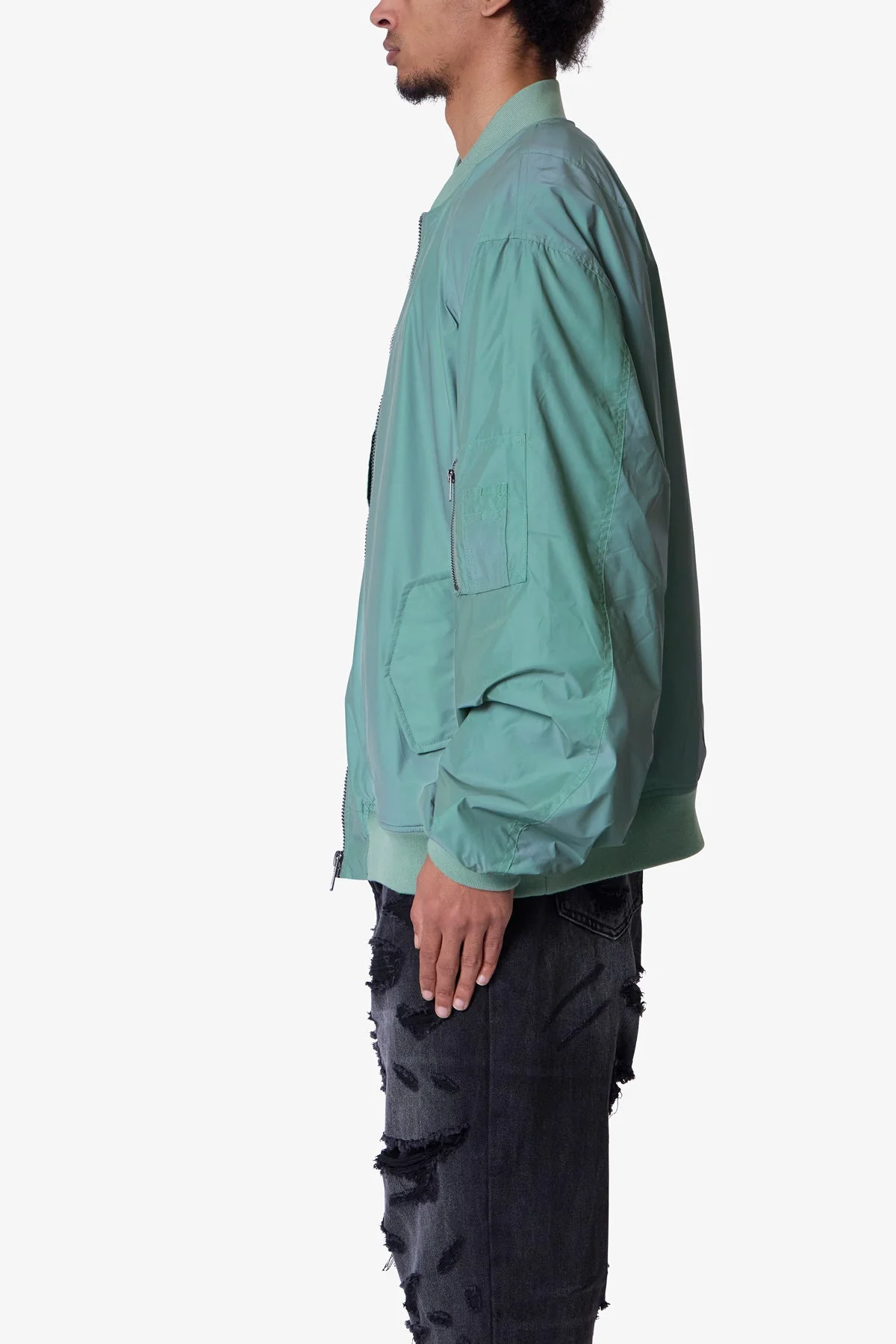 High Visibility Bomber Jacket - Olive