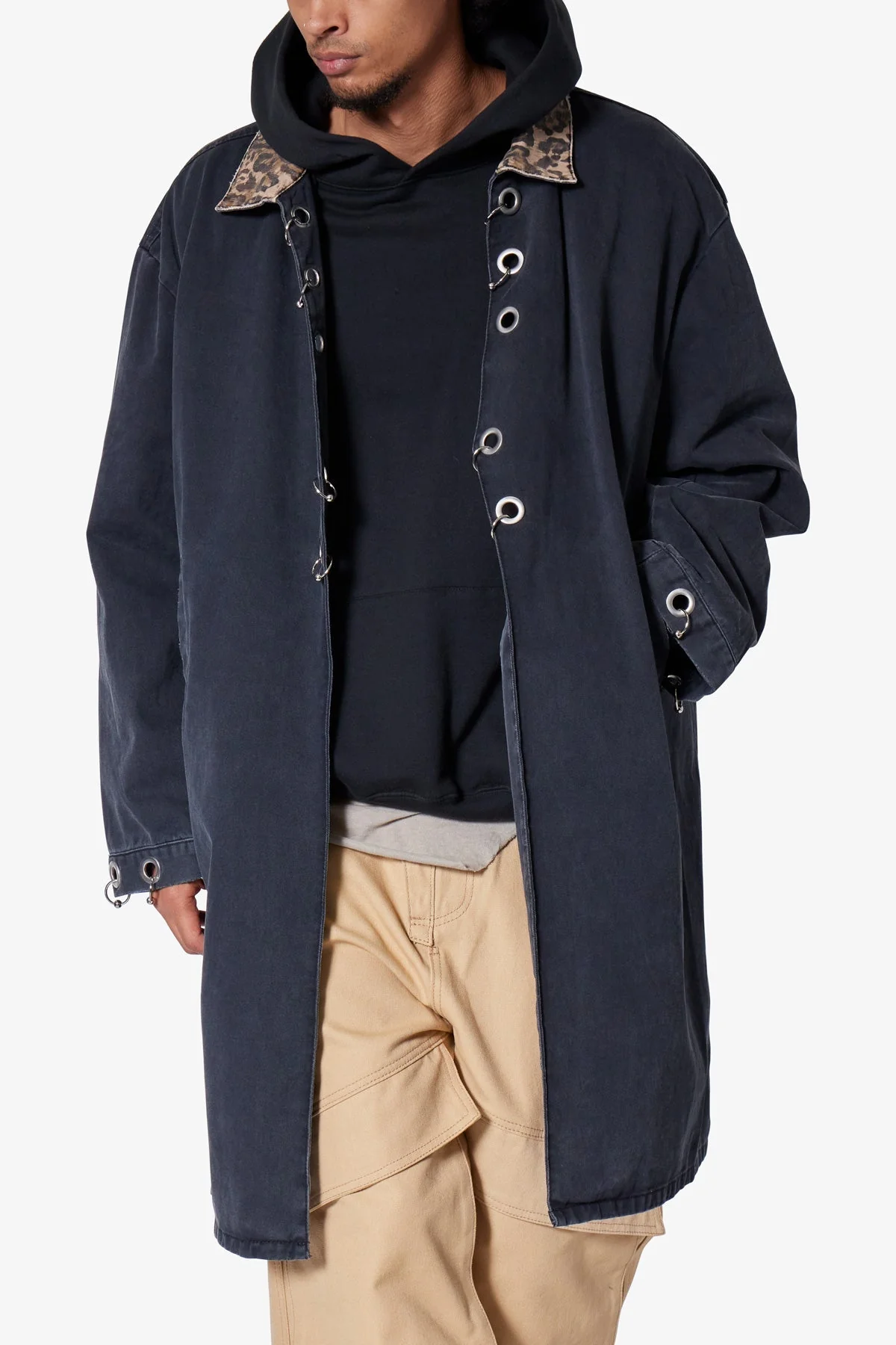 Rusted Trench Coat - Black