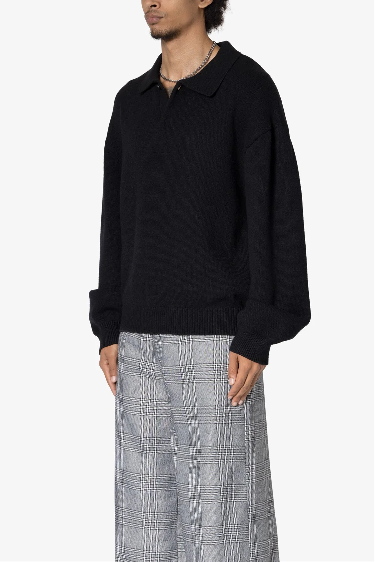 Collared Sweater - Black