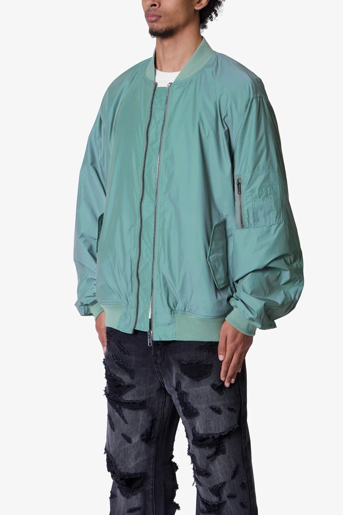 High Visibility Bomber Jacket - Olive