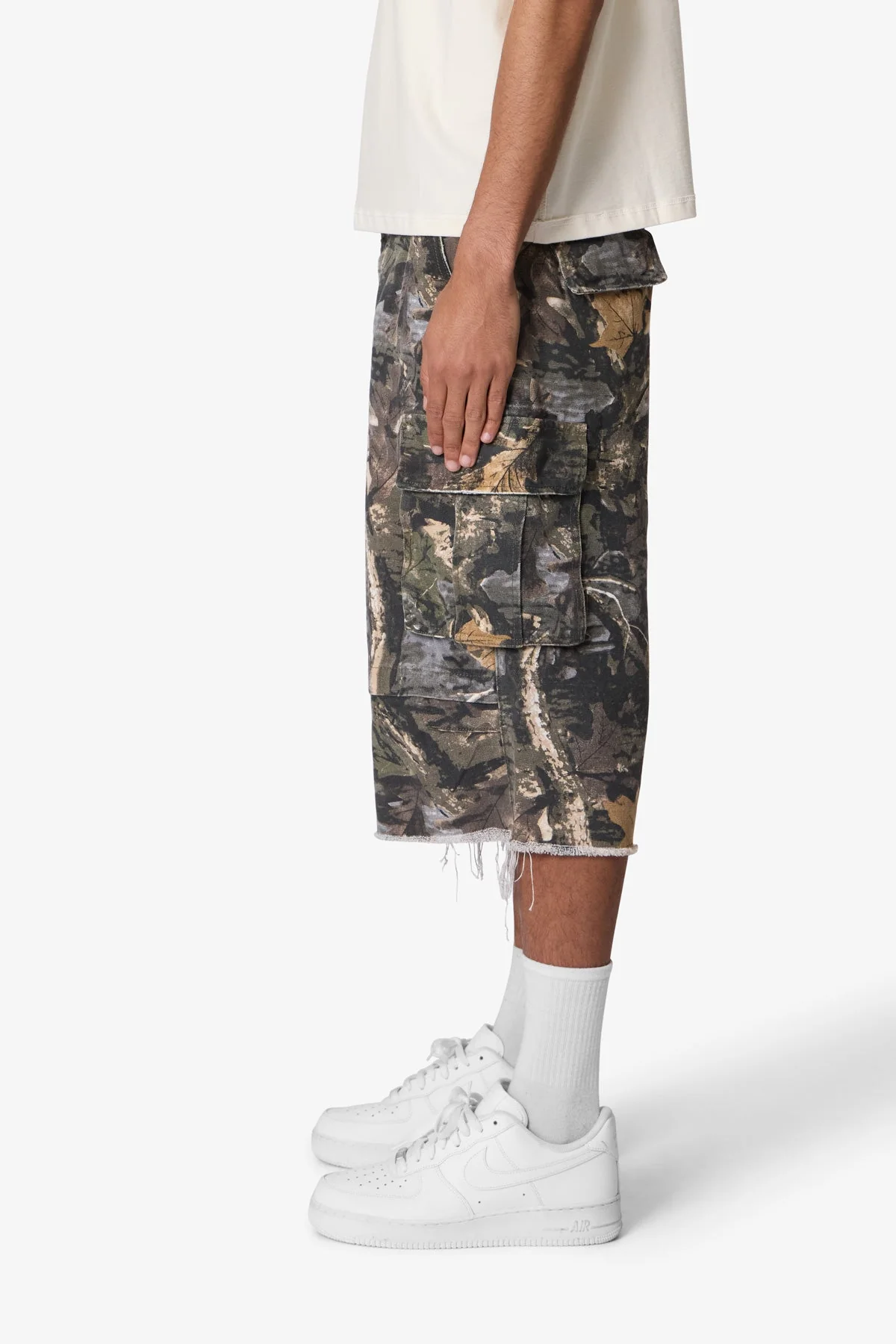 Ultra Baggy Cargo Shorts - Forest Camo