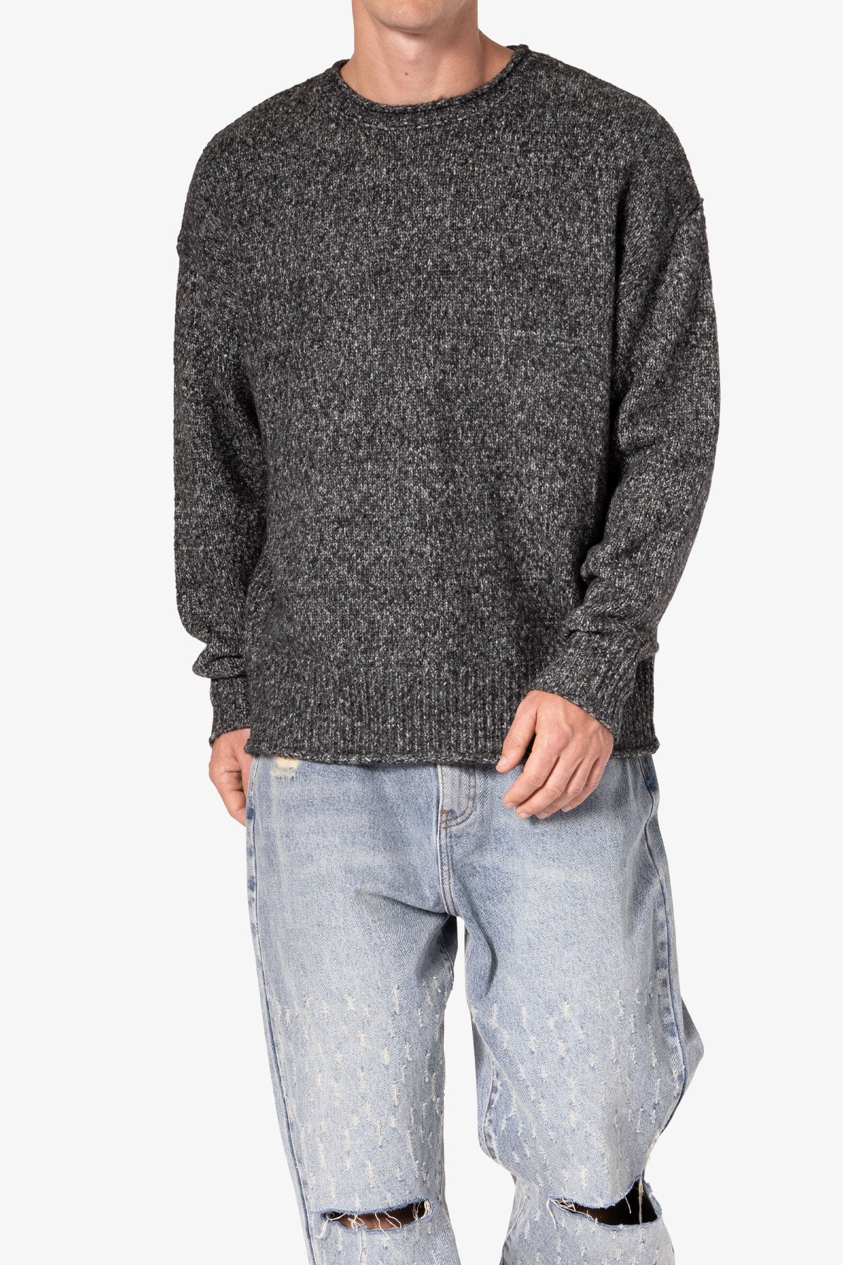 Grain Sweater - Black/Grey