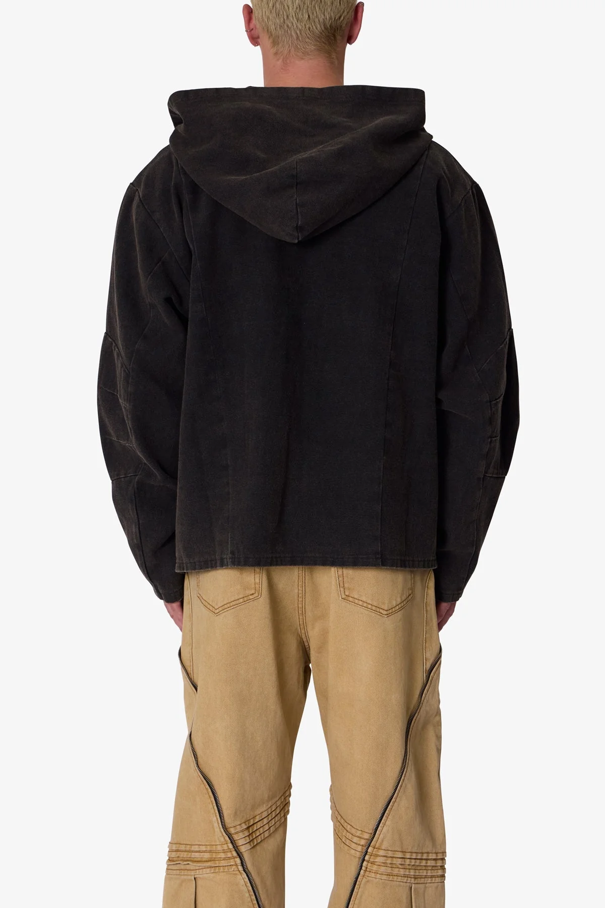 Seamed Work Jacket - Washed Black