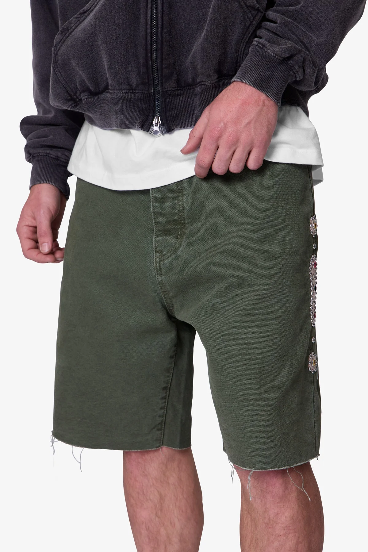 Mojave Canvas Shorts - Olive