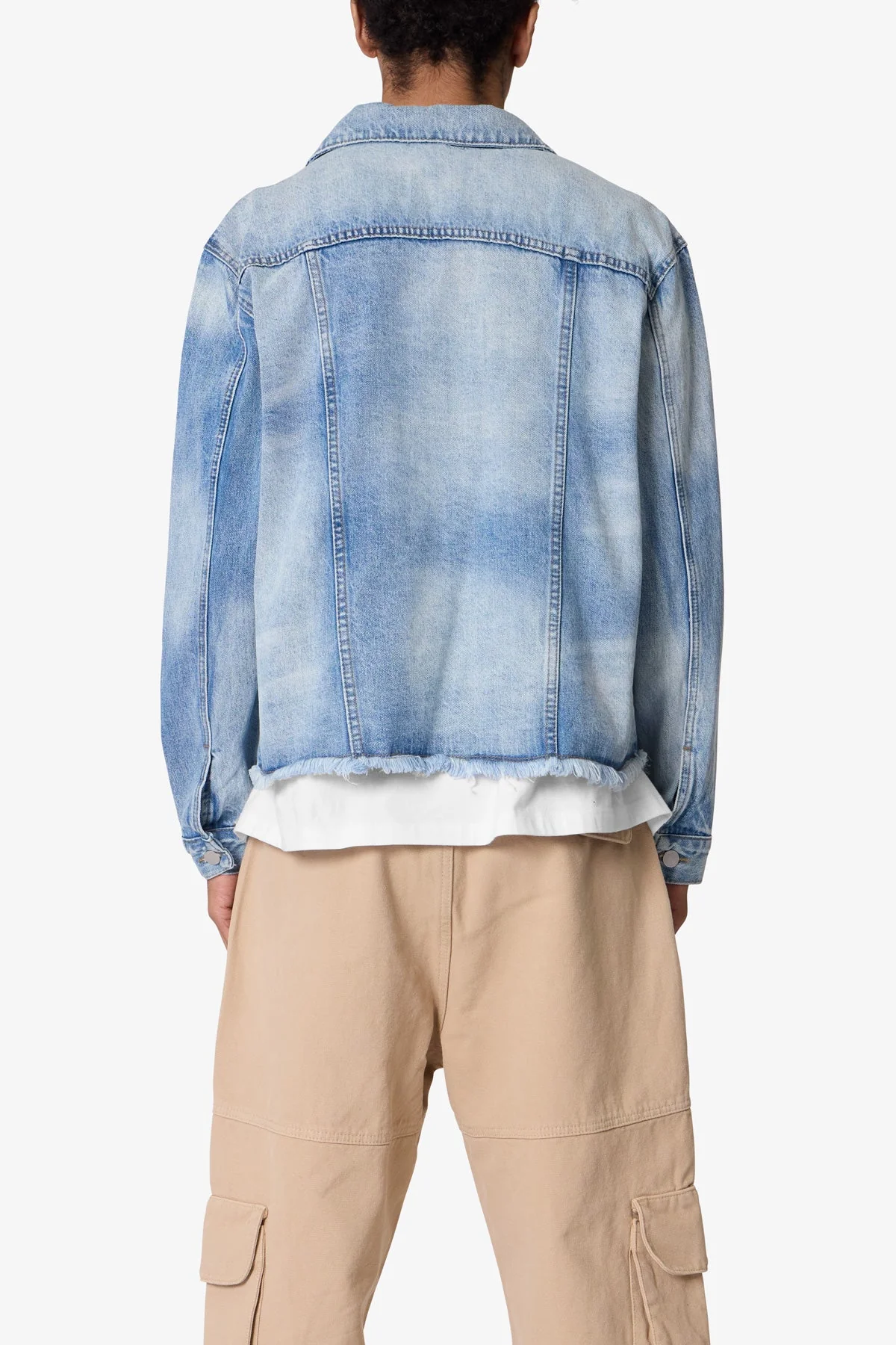Sun Washed Denim Jacket - Light Blue