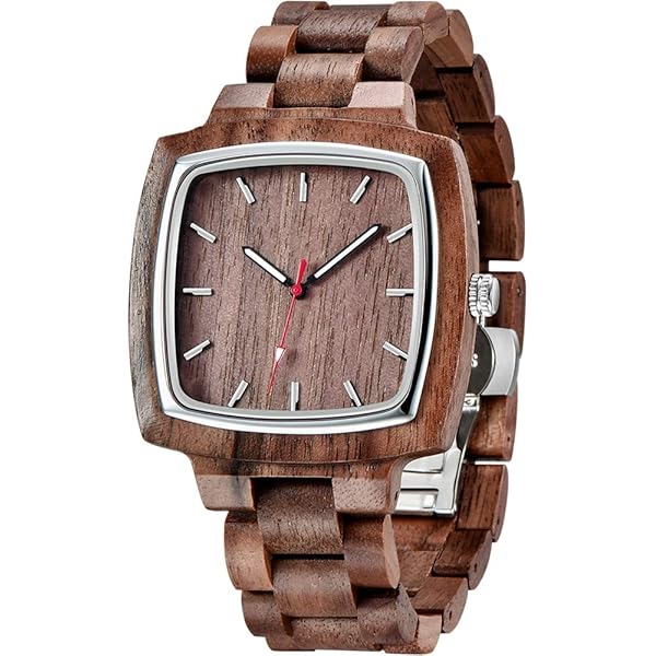 Wooden Watches Mens with Handmade Colorful Bamboo Wood Watch Analog Date Quartz Wooden Watch for Men Q1056