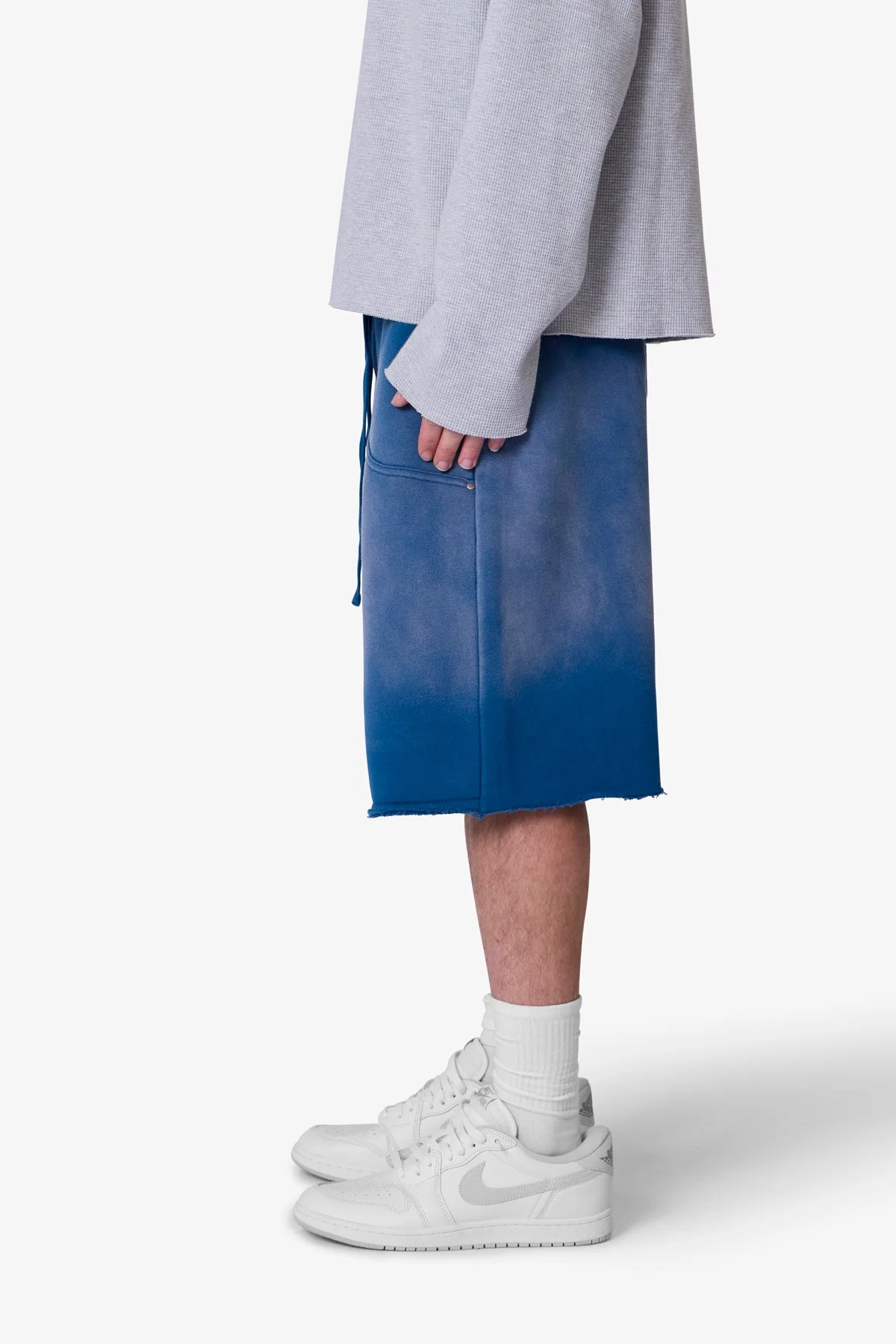 West Double Knee Sweatshorts - Blue