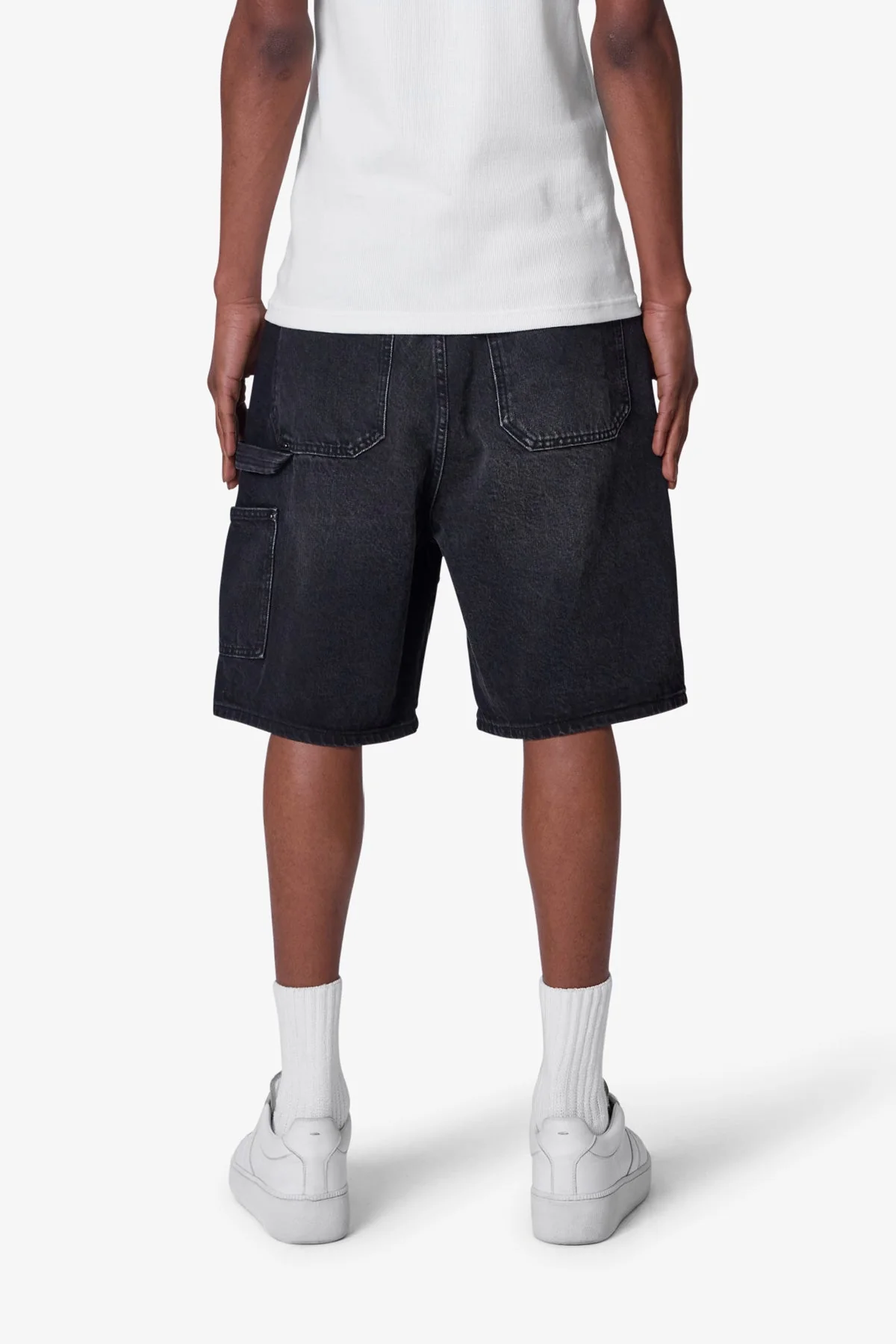 Western Jewel Denim Shorts - Washed Black