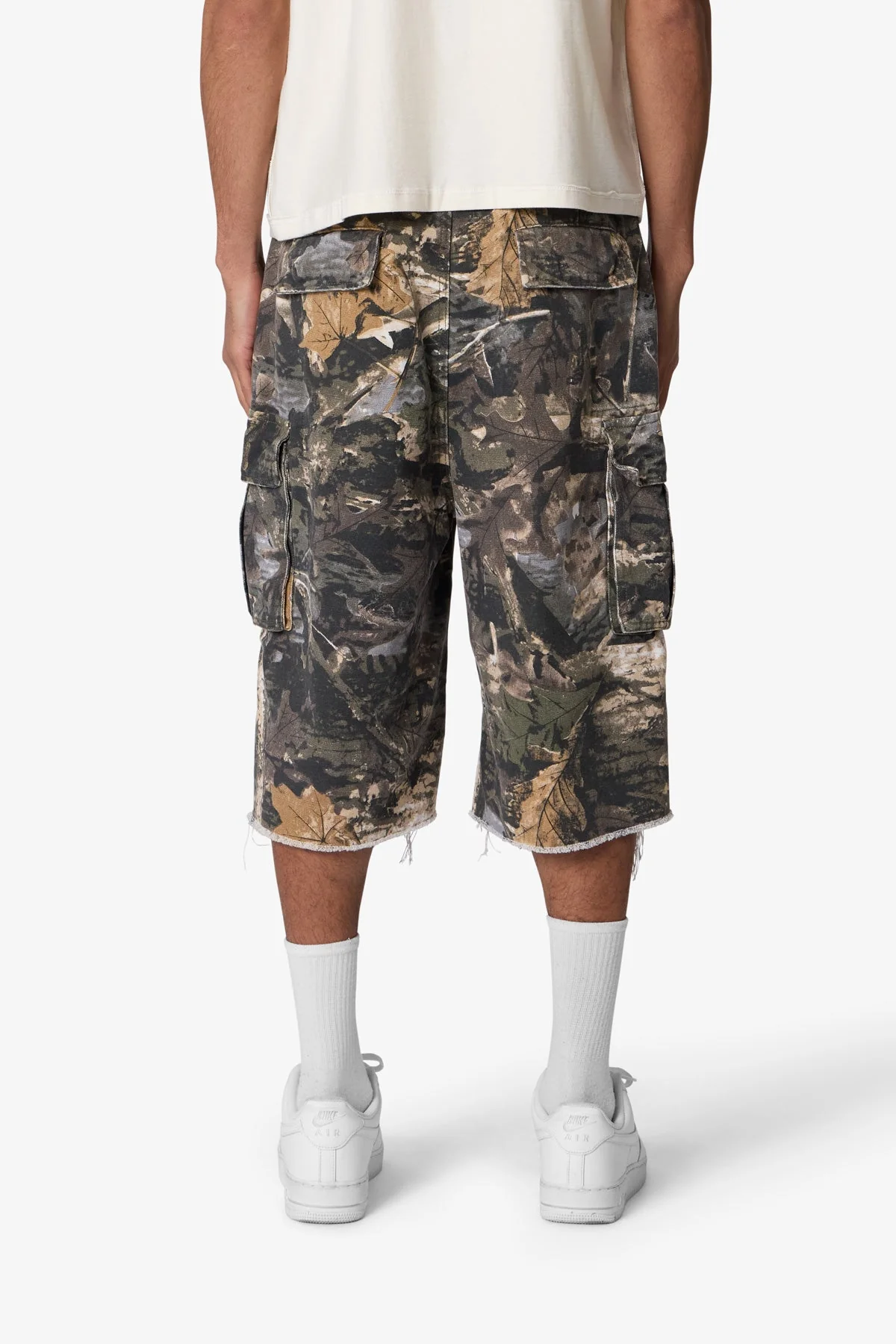 Ultra Baggy Cargo Shorts - Forest Camo
