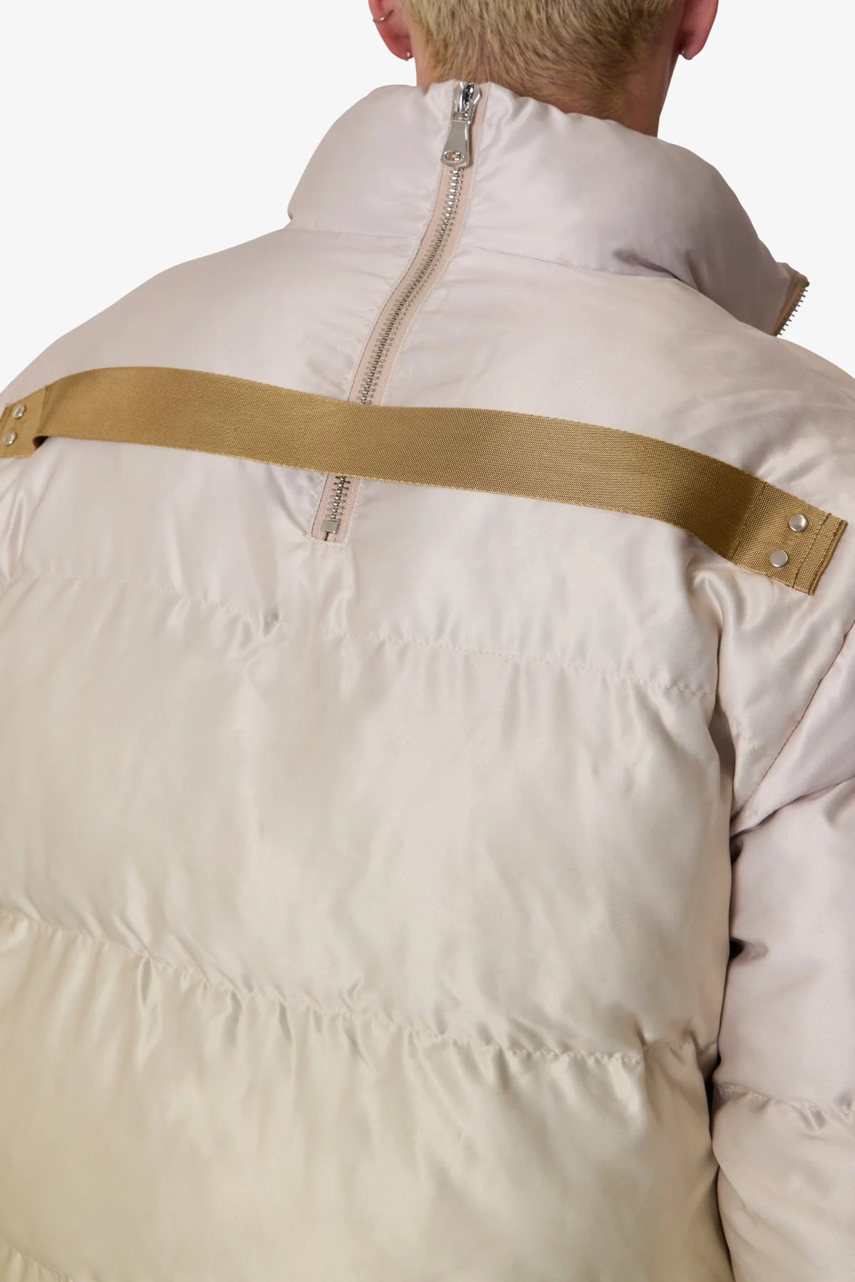 Ombre Puffer Jacket - Cream