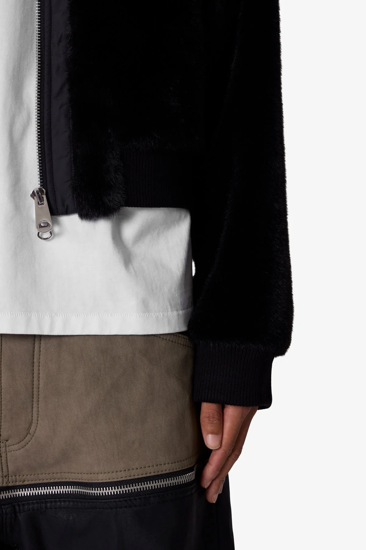 Night Wolf Faux Jacket - Black