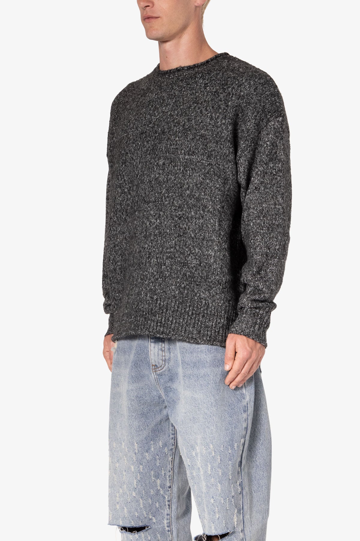 Grain Sweater - Black/Grey