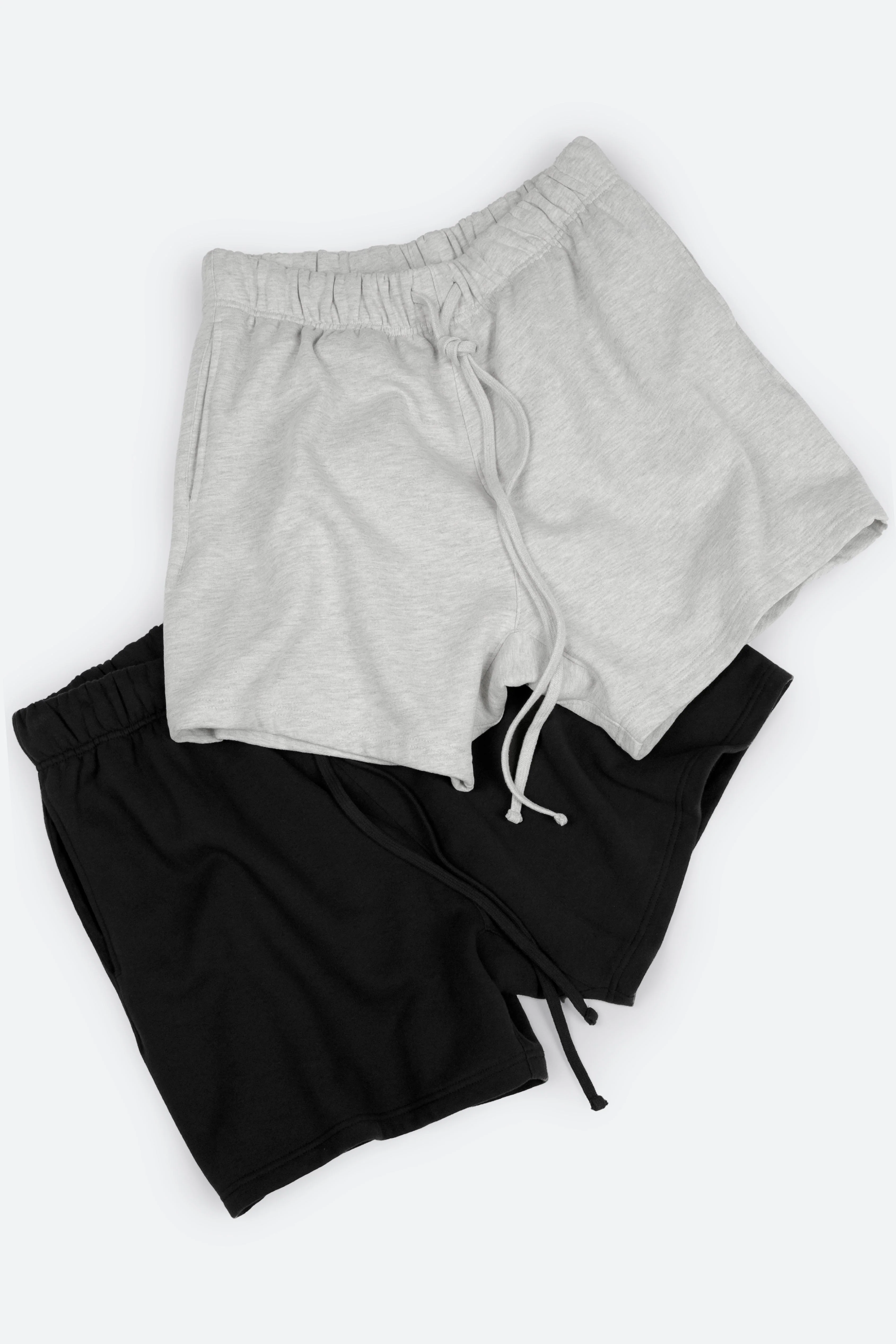 Every Day Sweatshorts 2 Pack - Black/Grey