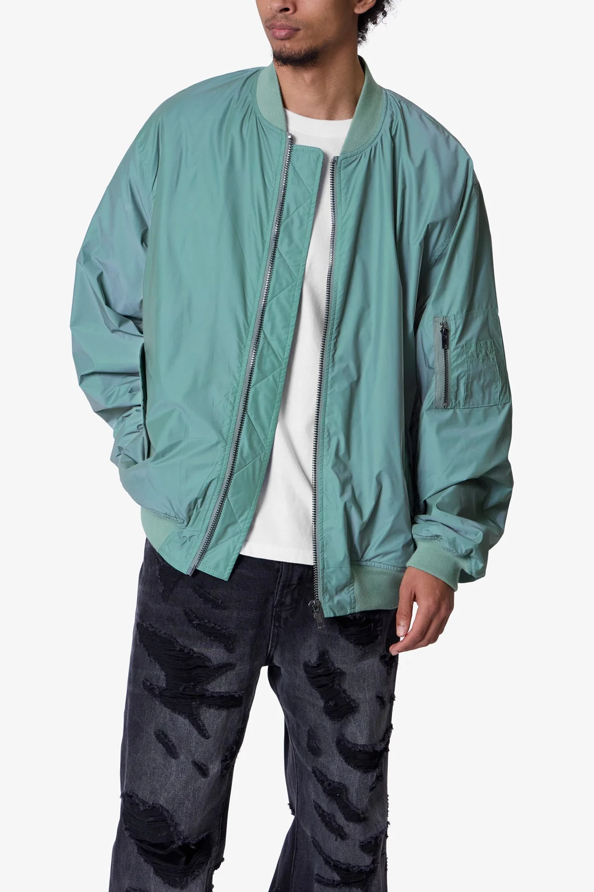 High Visibility Bomber Jacket - Olive