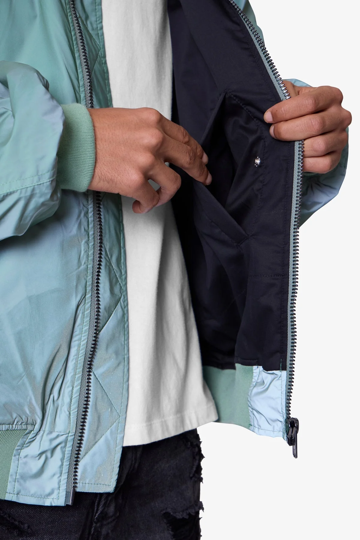 High Visibility Bomber Jacket - Olive