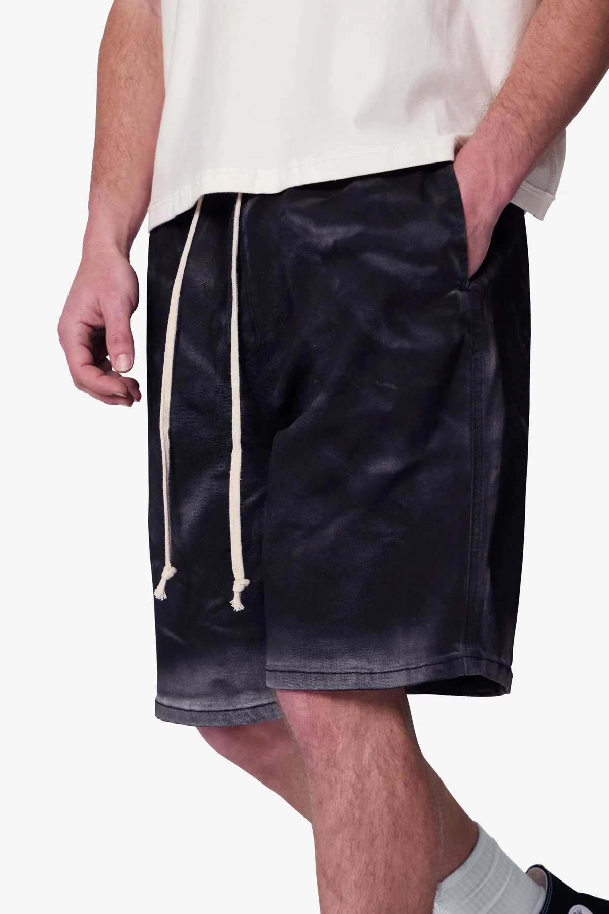 Stone Charred Shorts - Charcoal Grey